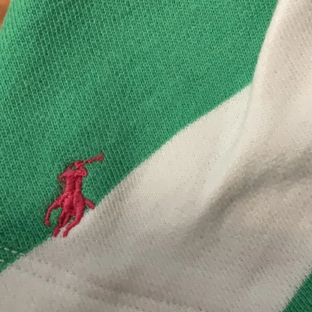 Ralph Lauren Green and White Striped Terrycloth Skirt - Picture 3 of 5